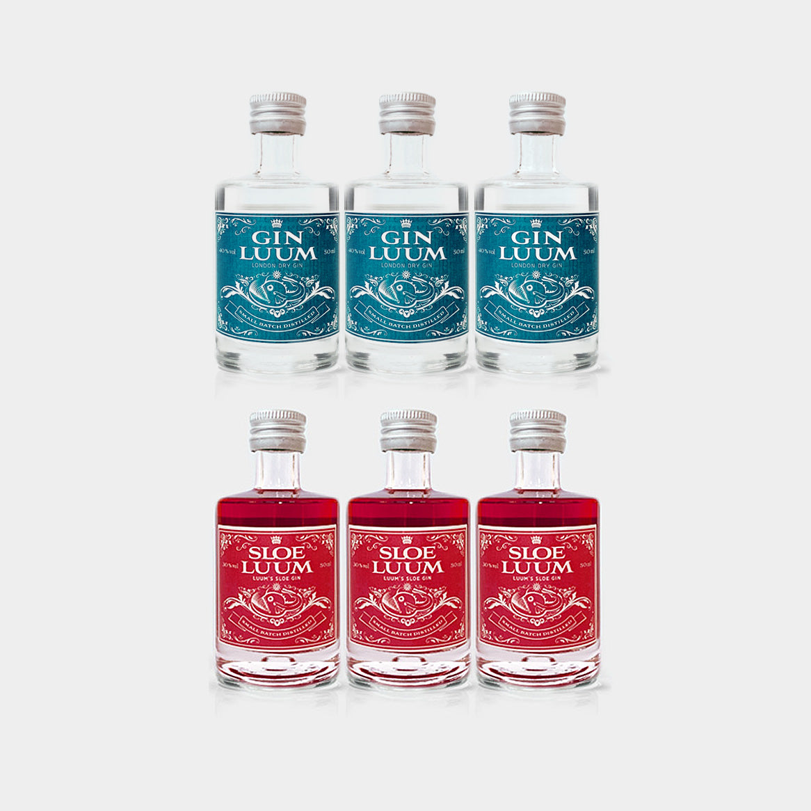 SLOE LUUM & GIN LUUM MINIS - 50ml, 30% Vol. im 6er-Karton